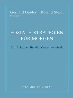 cover image of Soziale Strategien für morgen